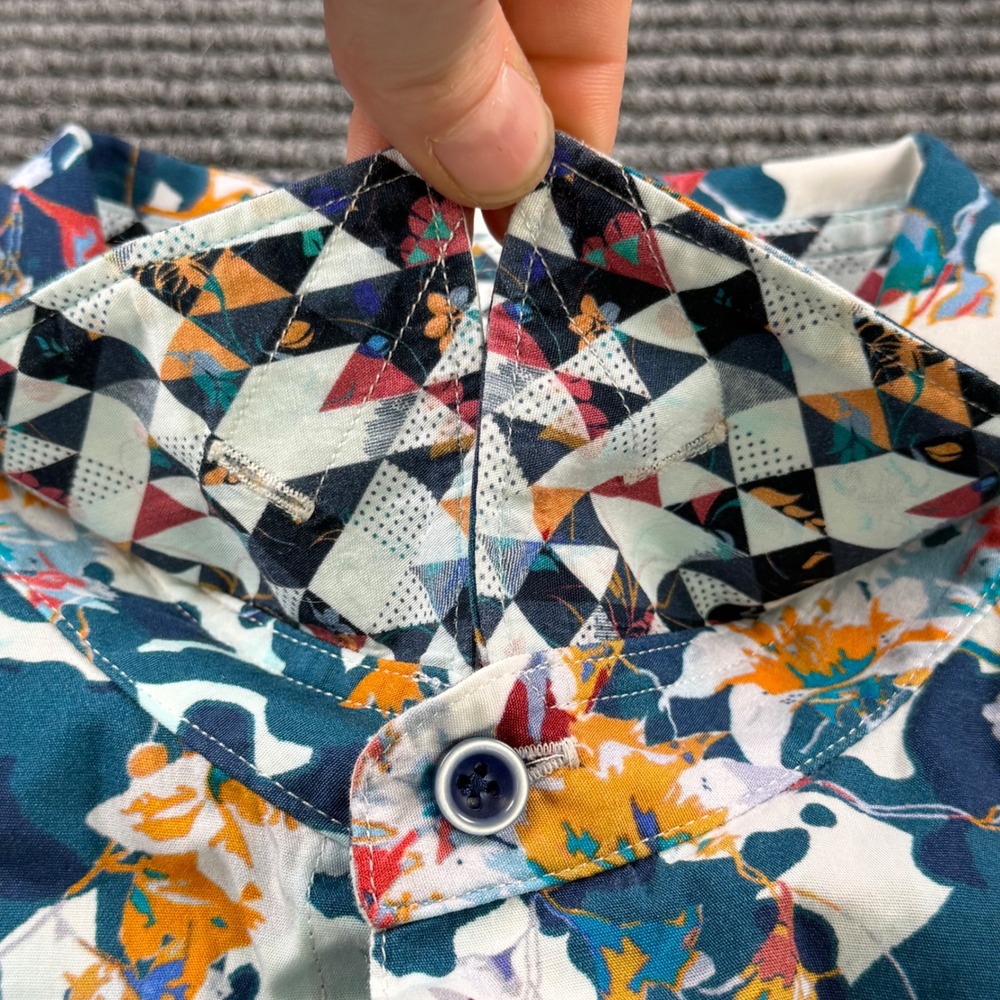 Robert Graham Classic Fit Floral Camo Button Down Shirt Mens XL Knowledge Wisdom - Picture 5 of 13